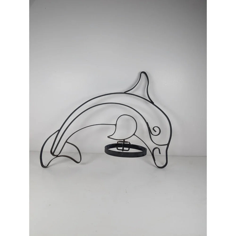 Dolphin Plant Holder Wall Hanger, 14